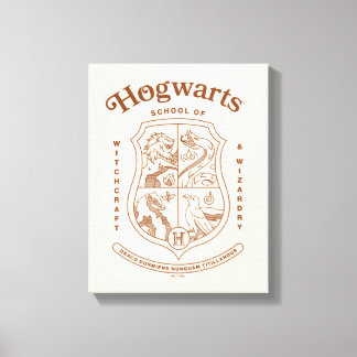 HOGWARTS™ Skola för Häxkonst och Trolldom - Vapen Canvastryck