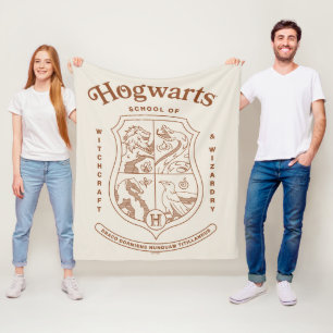 HOGWARTS™ Skola för Häxkonst och Trolldom Vapen Fleecefilt