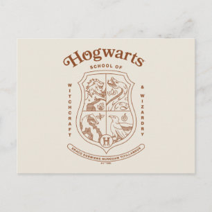 HOGWARTS™ Skolan för Häxkonst och Trolldom Vapen Vykort