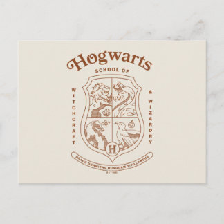 HOGWARTS™ Skolan för Häxkonst och Trolldom Vapen Vykort