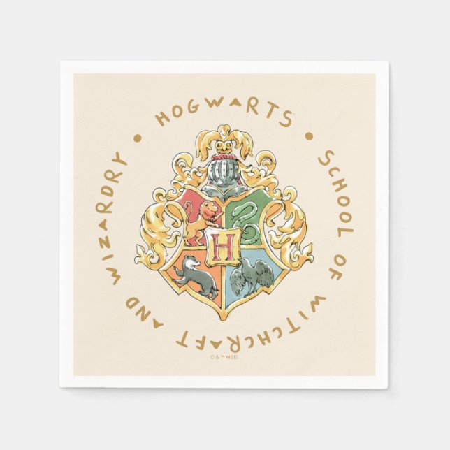 HOGWARTS™ Skolan för magi och trolldom Pappersservett (Framsidan)