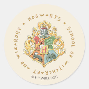 HOGWARTS™ Skolan för magi och trolldom Runt Klistermärke