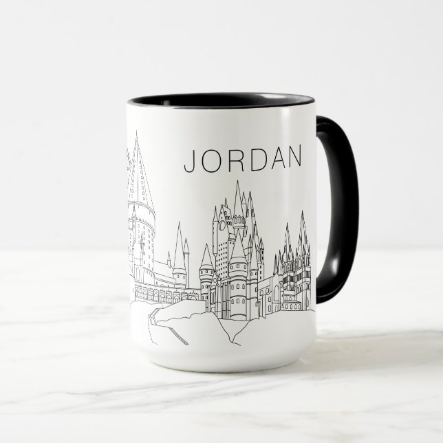 HOGWARTS™-SLOTTETS Kontur  Mugg (Framsida höger)