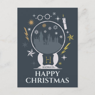 HOGWARTS™ Snöglob Grafik Helg Vykort