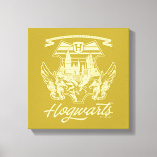 HOGWARTS™ Winged Shield Graphic Canvastryck