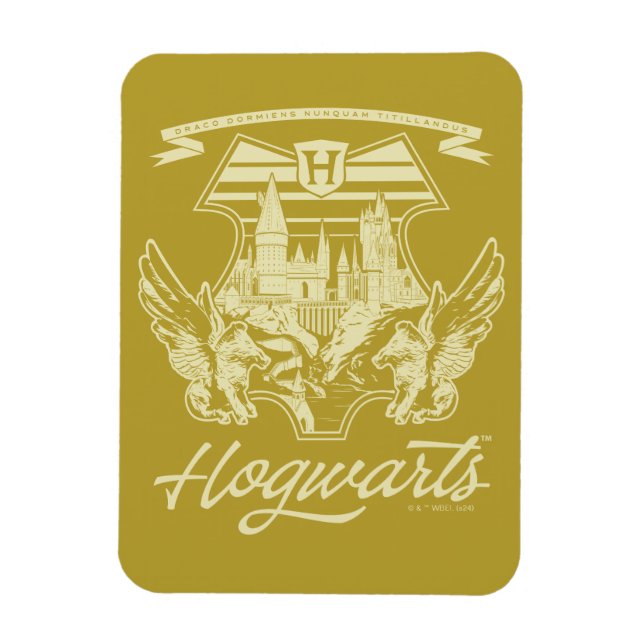 HOGWARTS™ Winged Shield Graphic Magnet (Vertikal)