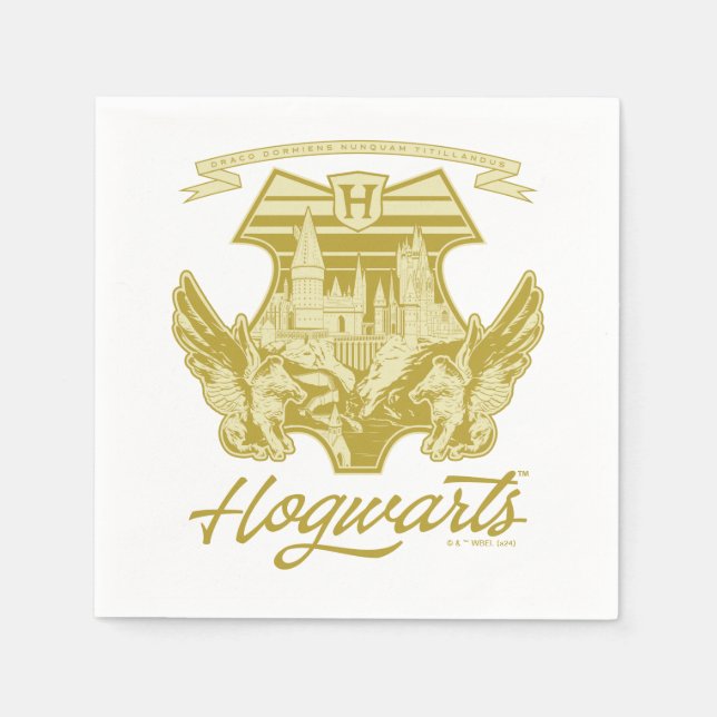 HOGWARTS™ Winged Shield Graphic Pappersservett (Framsidan)