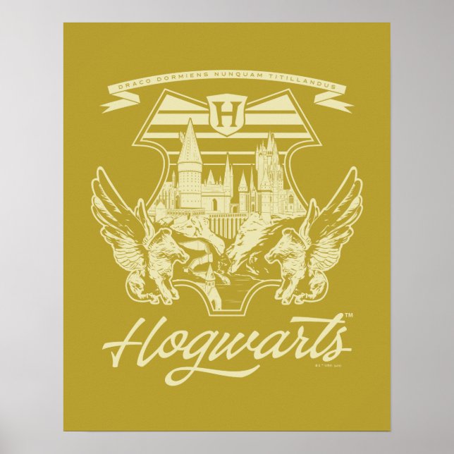 HOGWARTS™ Winged Shield Graphic Poster (Framsidan)