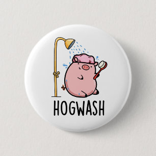 Hogwash Funny Gris Pun Knapp