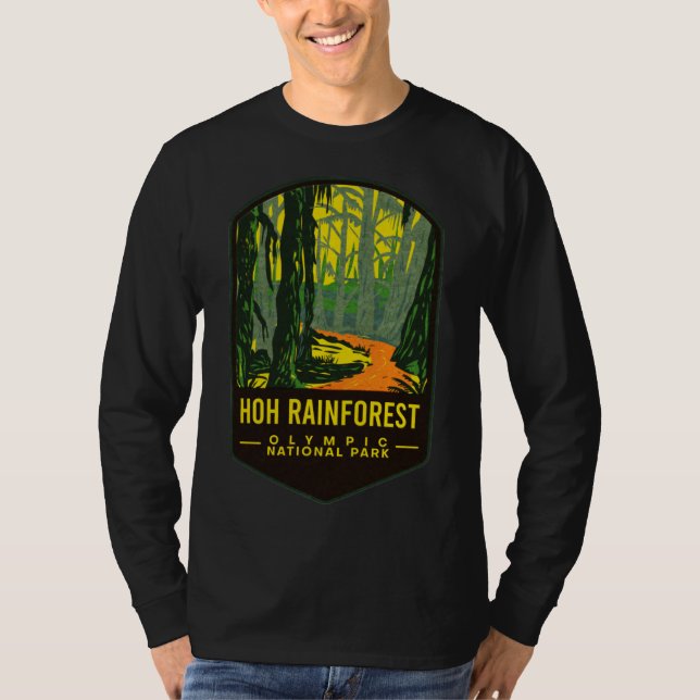 Hoh Rain Forest Olympic nationalpark T Shirt (Framsida)