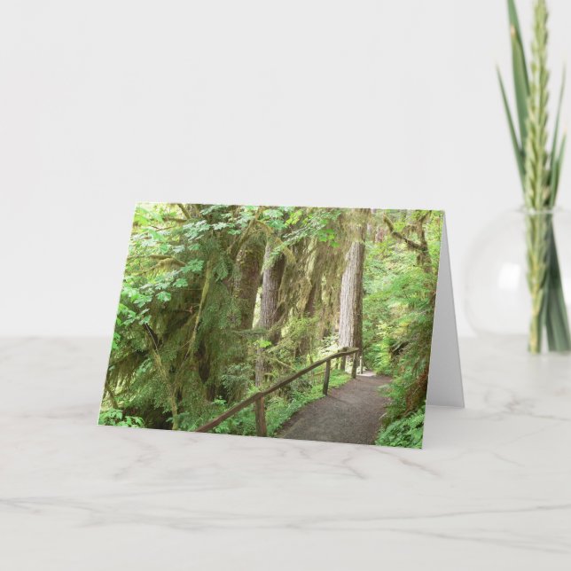 Hoh Valley Rainforest Card Kort (Framsida)