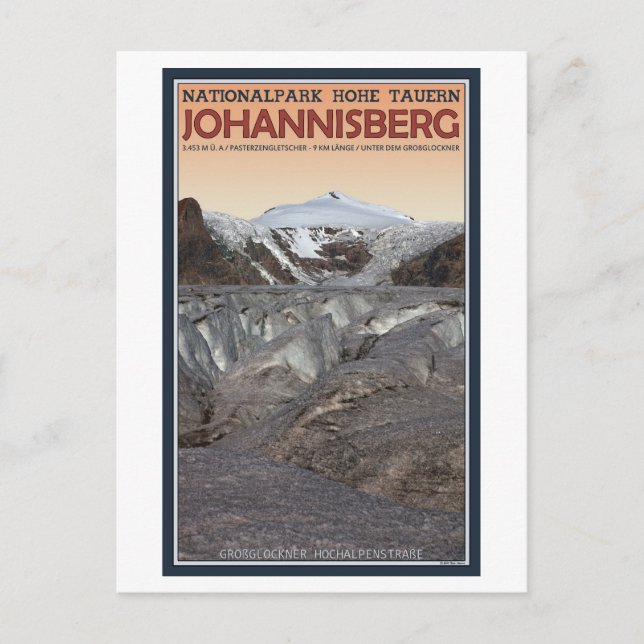 Hohe Tauern - Johannisberg Vykort (Framsida)
