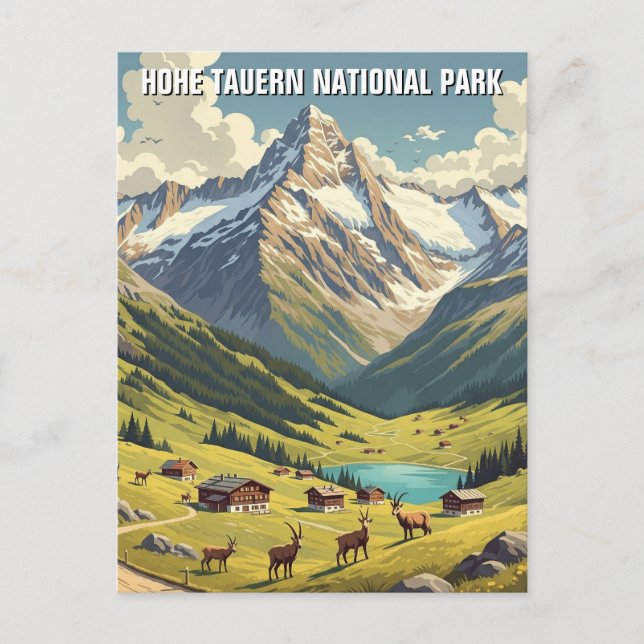 Hohe Tauern National Park Postcard Vykort (Framsida)