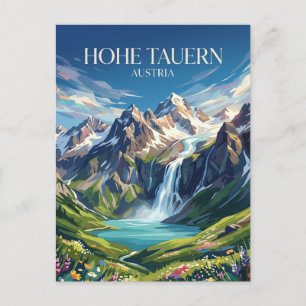 Hohe Tauern nationalpark Österrike Vykort