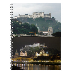 Hohensalzburg Castle, Salzburg Anteckningsbok Med Spiral
