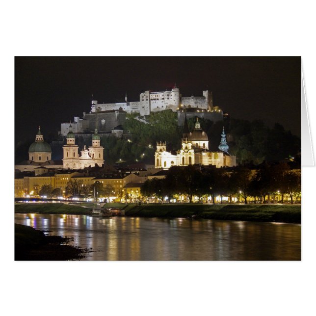 Hohensalzburg Castle, Salzburg Hälsningskort (Framsidan Horizontal)
