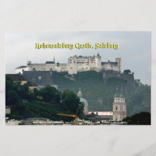 Hohensalzburg Castle, Salzburg, Österrike Brevpapper