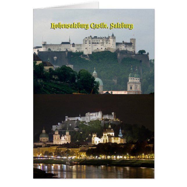 Hohensalzburg Castle, Salzburg, Österrike Hälsningskort (Framsidan)