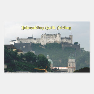Hohensalzburg Castle, Salzburg, Österrike Rektangulärt Klistermärke