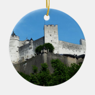 Hohensalzburg fästning, Österrike Julgransprydnad Keramik