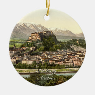 Hohensalzburg slott, Salzburg, Österrike Julgransprydnad Keramik