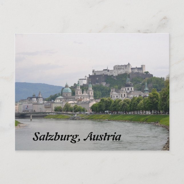 Hohensalzburg slott, Salzburg, Österrike vykort (Framsida)