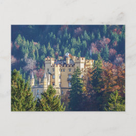 Hohenschwangau Castle på hösten Vykort