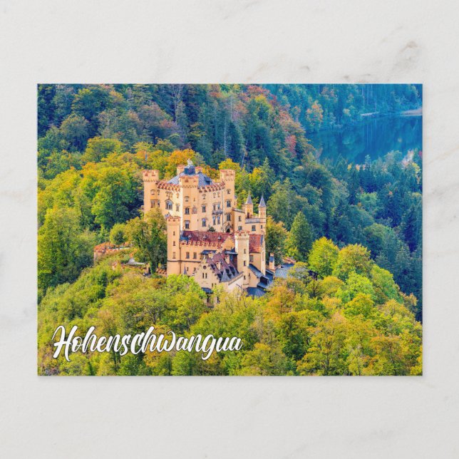 Hohenschwangau slott, Tyskland Vykort (Framsida)