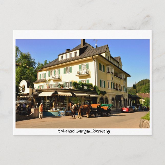 Hohenschwangau Tyskland Vykort (Framsida)