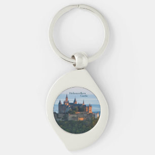 Hohenzollern Castle Hechingen Tyskland Swirl Silverfärgad Nyckelring