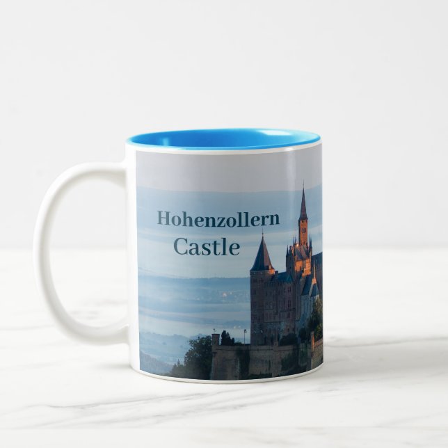 Hohenzollern Castle Hechingen Tyskland Två-Tonad Mugg (Vänster)