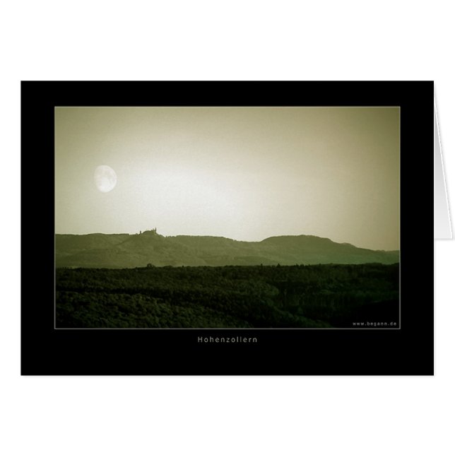 Hohenzollern Hälsningskort (Framsidan Horizontal)