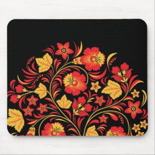 Hohloma rysk Folk konst Mousepad Musmatta
