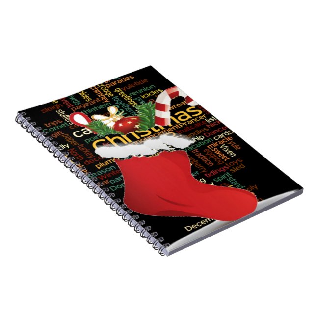 HoHo! God jul GIFTS och Gott nytt år Anteckningsbok Med Spiral (Högra Sidan)