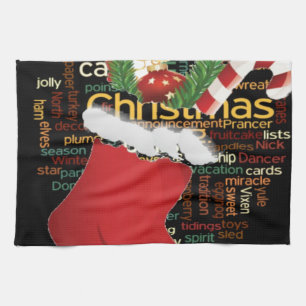 HoHo! God jul GIFTS och Gott nytt år Kökshandduk