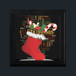 HoHo! God jul GIFTS och Gott nytt år Smyckeskrin<br><div class="desc">HoHo! God jul GIFTS och Gott nytt år Art Print presenterar "HoHo! God jul GIFTS och Gott nytt år Art Print, " ett dynamiskt och festligt biet som ger julhelgen glädje. Mörkens bakgrund gör att det färgstarka inslag utmärker sig och skapar en varm och berömmande perfekt i biet för att...</div>