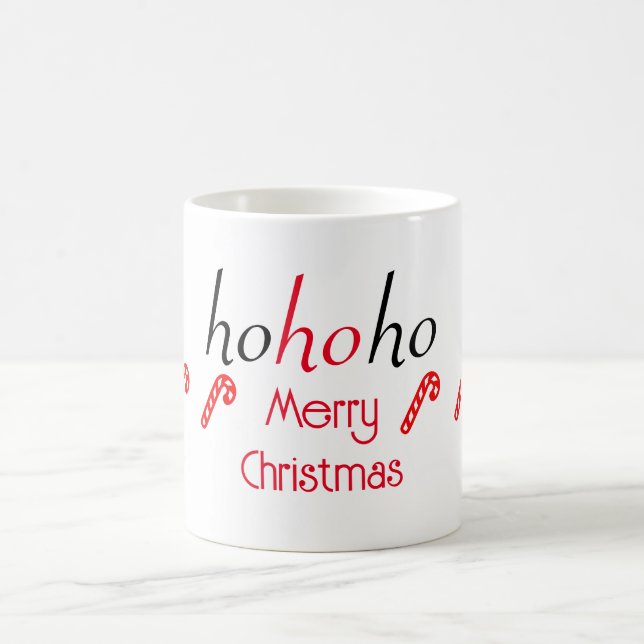 HoHo Grönt God jul Sticker Kaffemugg (Center)