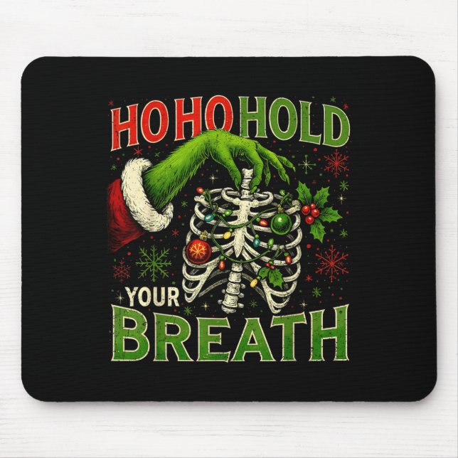 Hoho Hold Your Breath Funny Nurse Christmas  Musmatta (Framsidan)