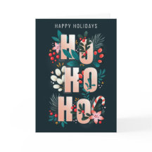 HoHo Holly Grenar Candy cane-julkort