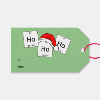 HoHo Holmium Chemistry Inslag jul Pun Presentetikett