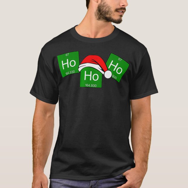 HoHo Holmium Chemistry Inslag jul Pun T Shirt (Framsida)