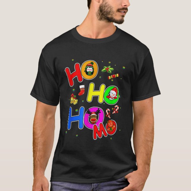 Hoho Homo Gay jultomten Hat Kärlek är Kärlek Lgb T Shirt (Framsida)