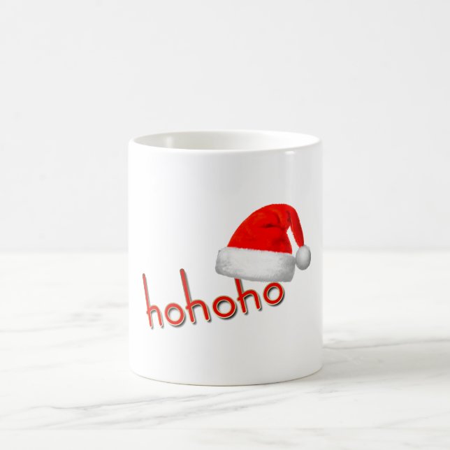 HoHo Jul Hat Red White Simple Kaffemugg (Center)