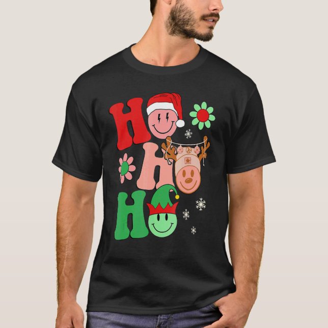 HoHo jultomten, Helgdag Kids Groovy T Shirt (Framsida)