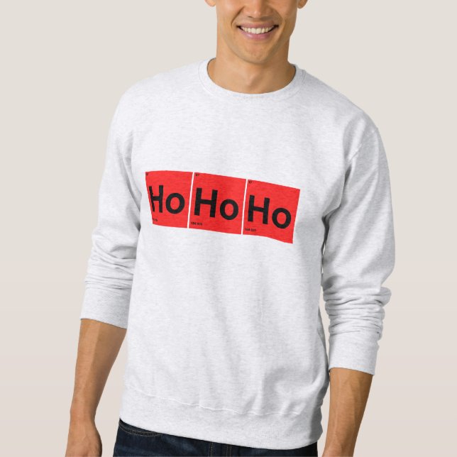 HoHo Periodic Inslag-julklapp Lång Ärmad Tröja (Framsida)