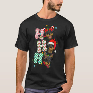HoHo Rottweiler jul Tre Cute Julafton Rottwe T Shirt