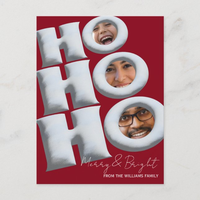 HOHOHO! Create your own holiday card! Vykort (Framsida)