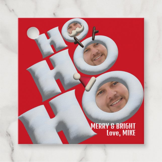 HOHOHO! Det är jag! helgdag-kort! Gåvor Etiketter (Framsida)