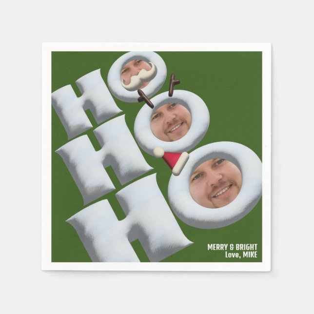 HOHOHO! Det är jag! julfest! Pappersservett (Framsidan)