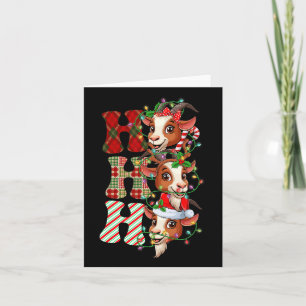 Hohoho Getter Santa Claus hatt Ren Merry Christ Kort
